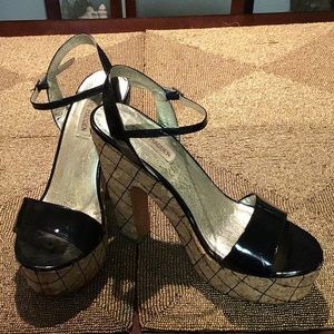 5” Steve Madden platform heels.